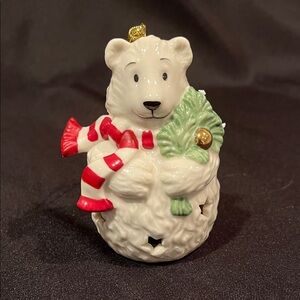 Lenox Color Changing Lit Polar Bear Christmas Ornament